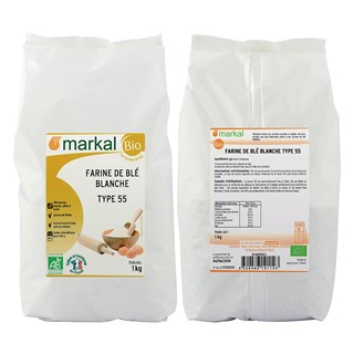 Markal Farine de blé blanche T55 bio 1kg - 1104